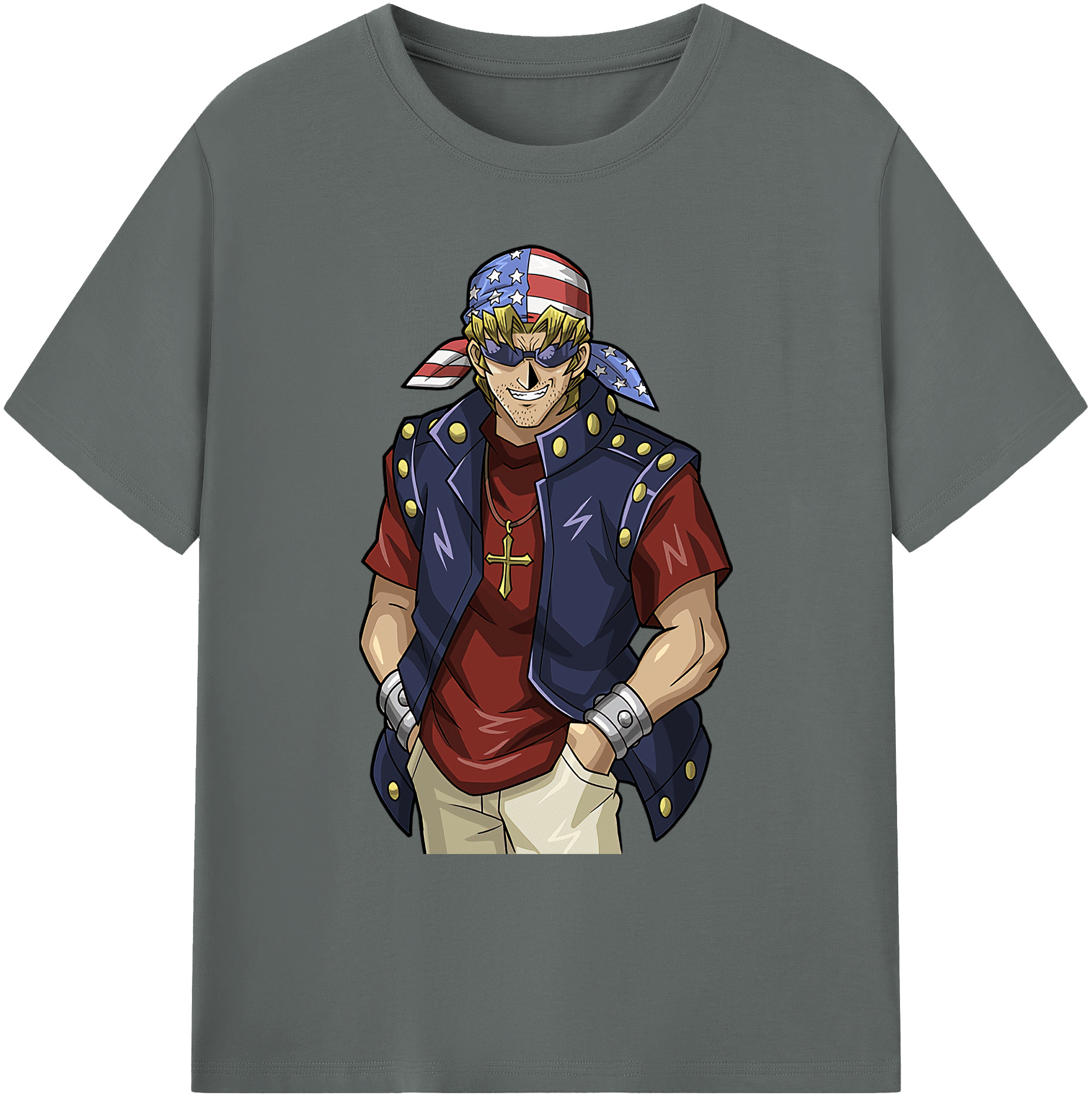 （画像用） 遊☆戯☆王 Yu-Gi-Oh! 綿100％ メンズ半袖Tシャツ｜肌触りやわらか＆通気性